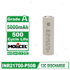 Original Molicel INR21700‑P50B 21700 Battery 5000mAh 60A High Power Li‑ion Cell -Ideal for Heavy‑Duty High‑Drain Systems,NOGIPower ,Original Molicel INR21700‑P50B 21700 Battery 5000mAh 60A High Power Li‑ion Cell -Ideal for Heavy‑Duty High‑Drain Systems