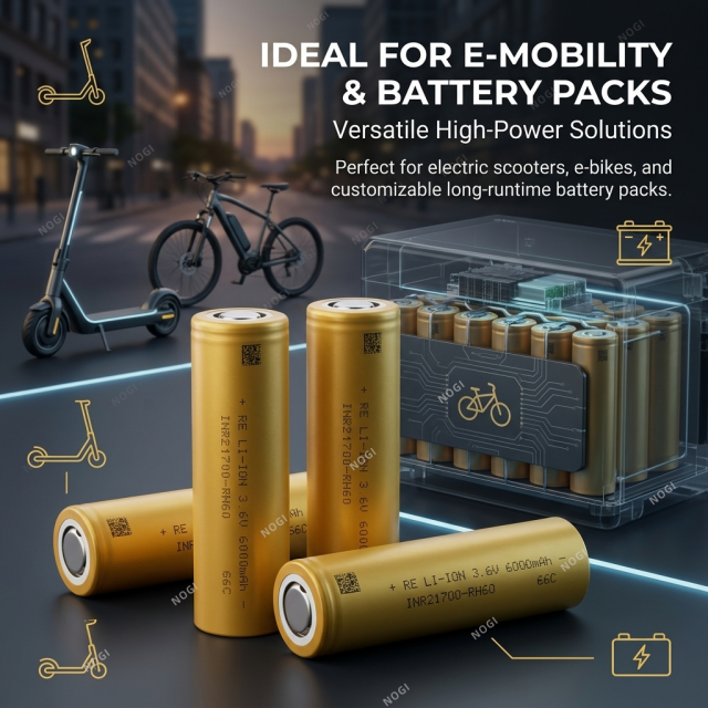 Reliance INR21700-RH60 6000mAh High Energy Density 21700 Lithium Cell with -40℃ -80℃ wide temp.,NOGIPower ,Reliance INR21700-RH60 6000mAh High Energy Density 21700 Lithium Cell with -40℃ -80℃ wide temp.