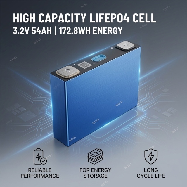 Gotion LiFePO4 Cell 3.2V 54Ah Prismatic LFP Battery Cell for EV & Energy Storage,NOGIPower ,Gotion LiFePO4 Cell 3.2V 54Ah Prismatic LFP Battery Cell for EV & Energy Storage
