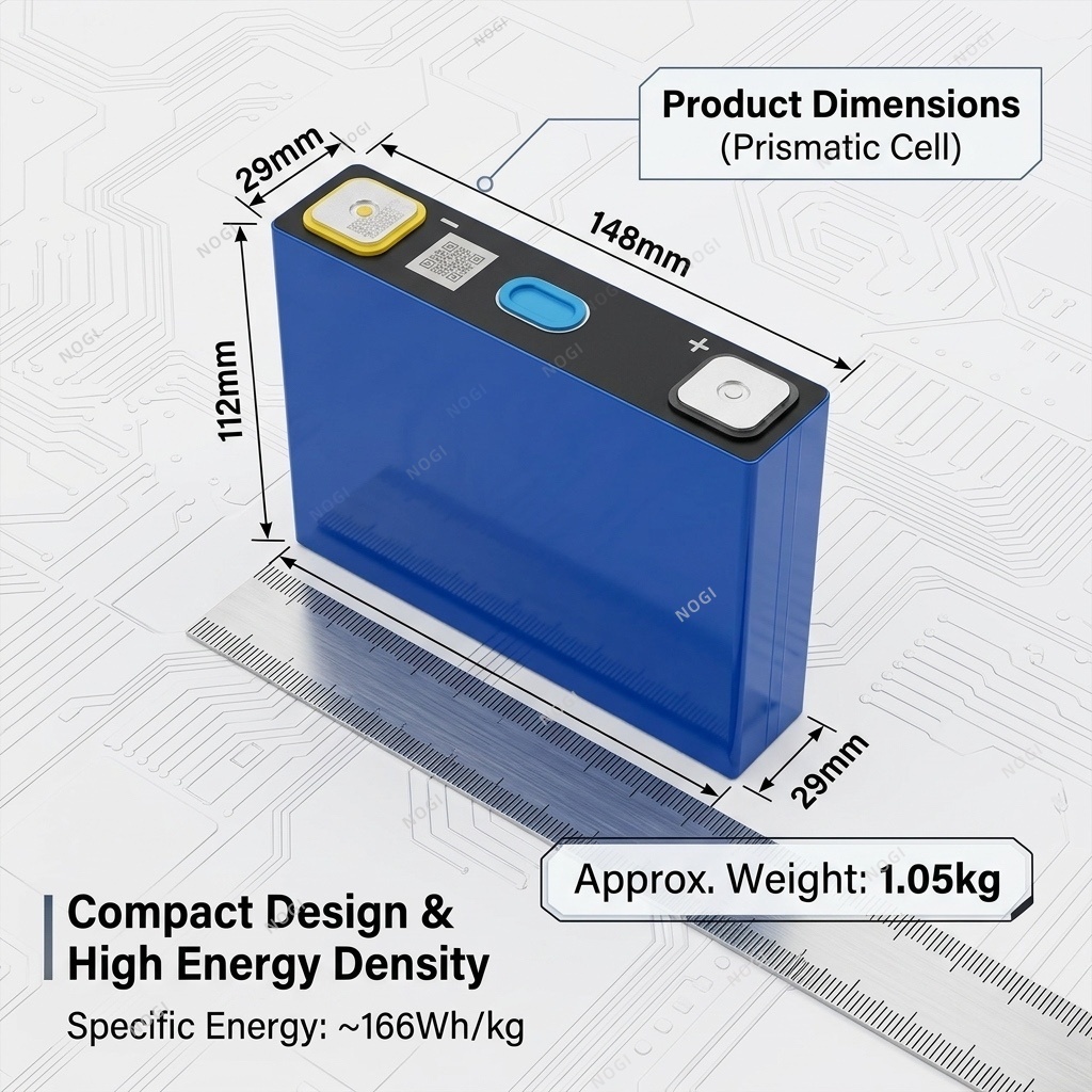 Gotion LiFePO4 Cell 3.2V 54Ah Prismatic LFP Battery Cell for EV & Energy Storage,NOGIPower ,Gotion LiFePO4 Cell 3.2V 54Ah Prismatic LFP Battery Cell for EV & Energy Storage