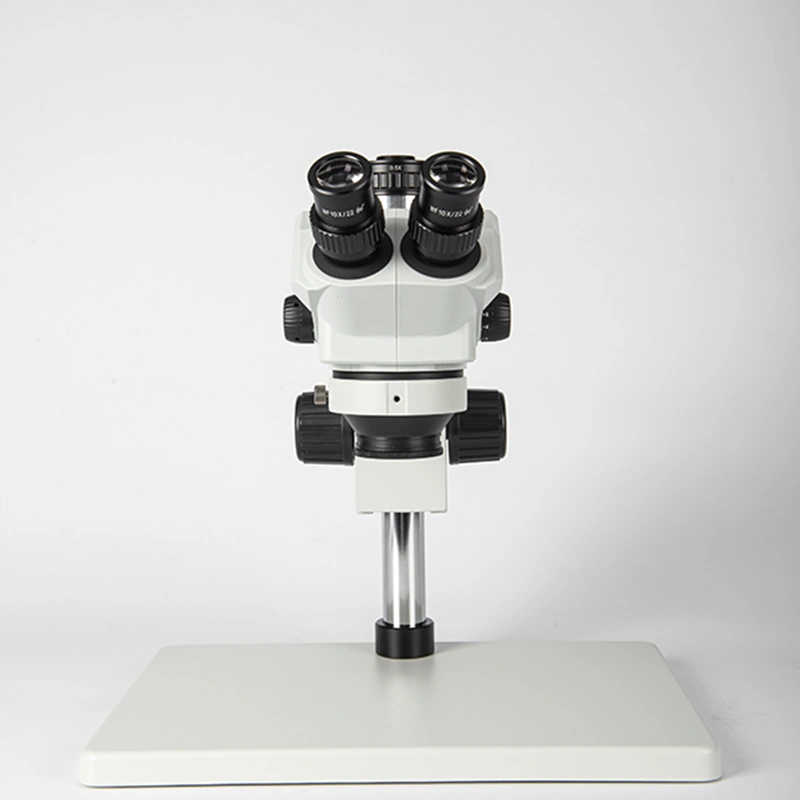 No.7050-B3 stereo zoom microscope body over a workpiece