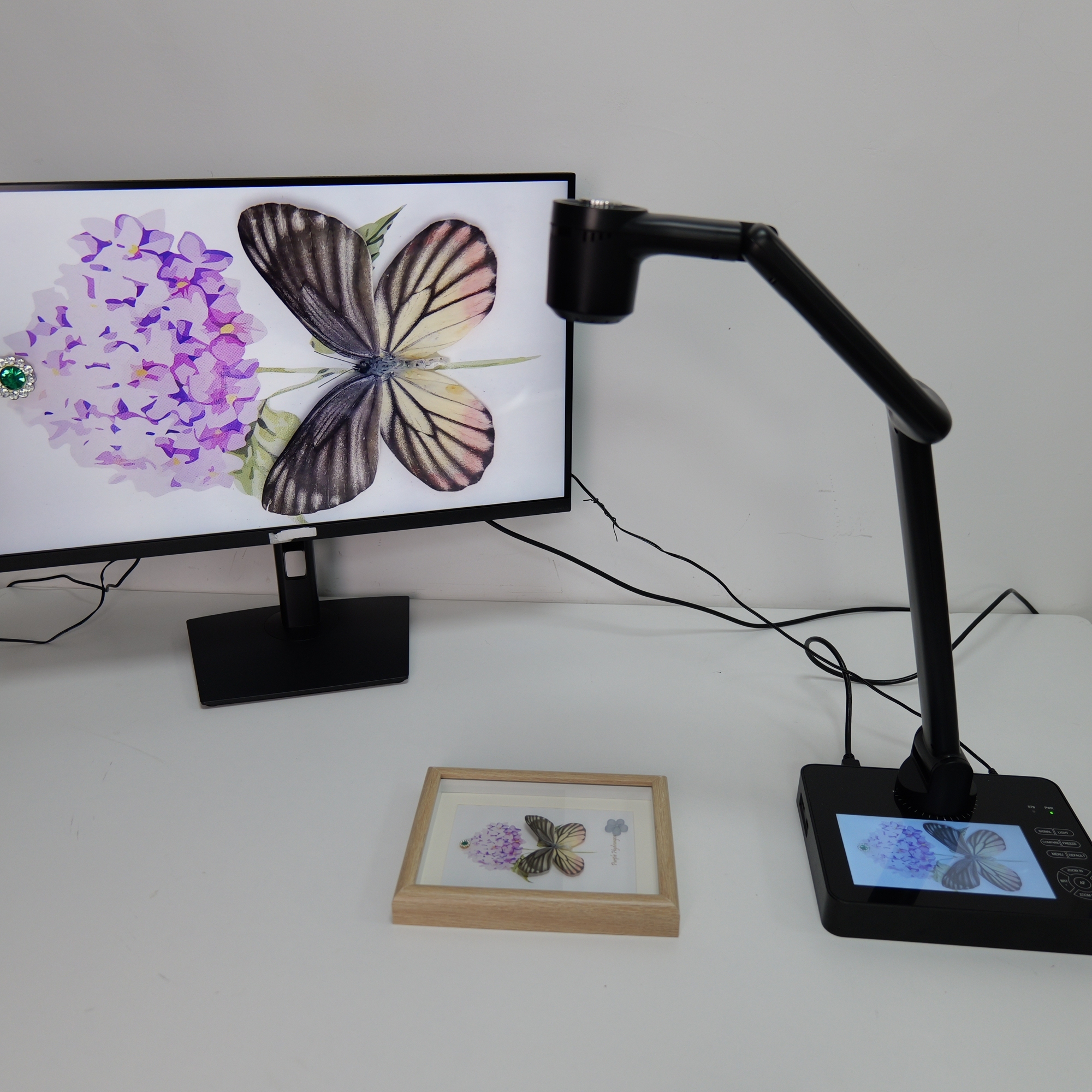Cámara de documentos profesional FT-F703 con pantalla LCD de 7 pulgadas, Phanture, Cámara de documentos profesional FT-F703 con pantalla LCD de 7 pulgadas