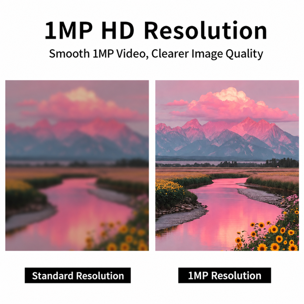 1MP | Compact & Portable | UVC Video Output | One-Touch Audio & Video Recording USB Camera Module