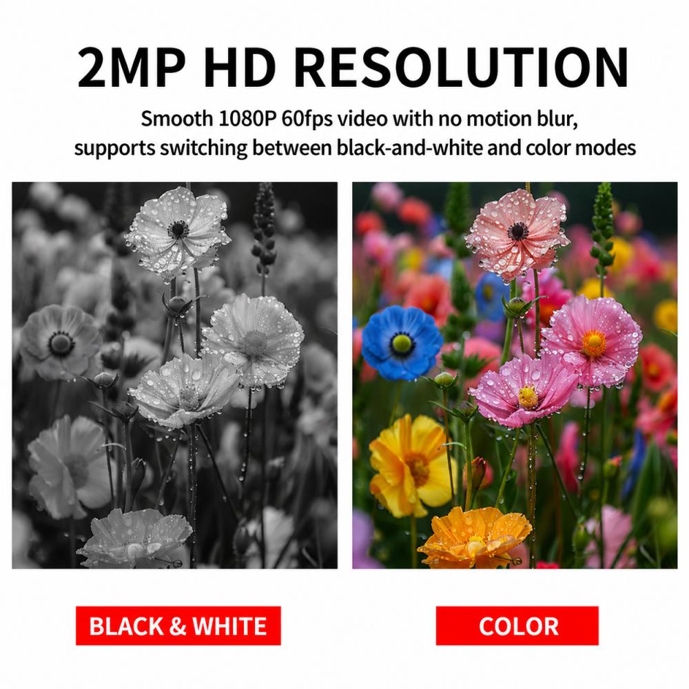 TW416 2MP USB IR-CUT Camera Module | OV2735 Day Night Camera Module for Security and Smart Devices