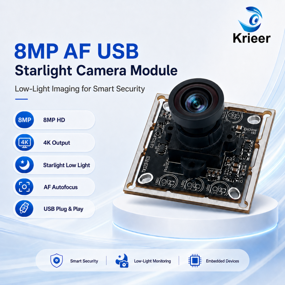 TW320 8MP AF USB Starlight Camera Module | 4K Low-Light Night Vision Camera Module