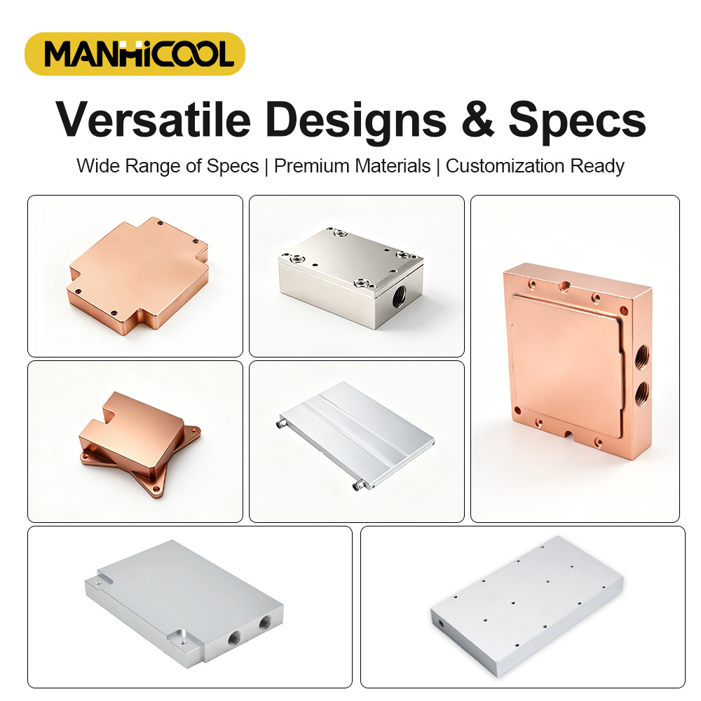 MANHICOOL RE-10249 Copper Water Cooling Plate Factory,MY SHOP,Medical Grade Copper Cold Plate for High-Power Systems