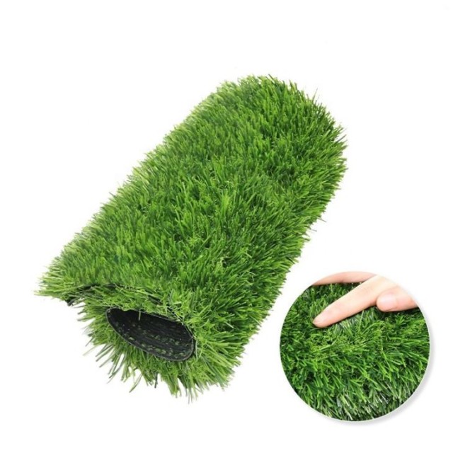 Evergreen leisure field carpet providing a clean, manicured look for a garden area.