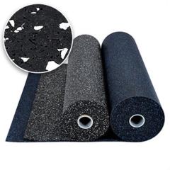 Close-up of high-density EPDM rubber flooring showing the slip-resistant surface grain.