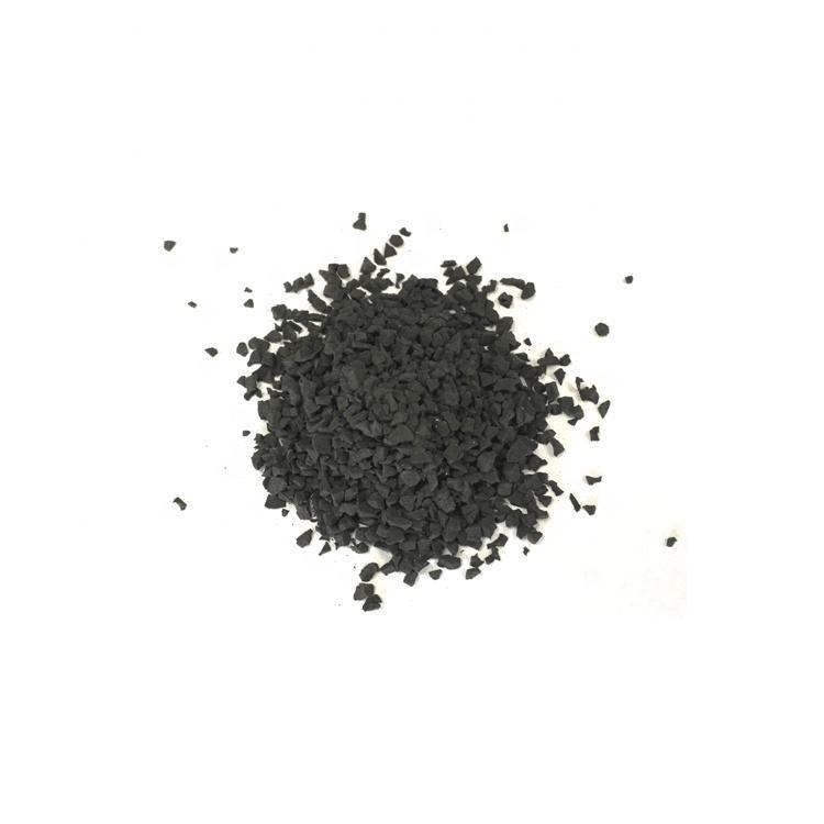 Vibrant EPDM rubber granules applied to a professional athletic running track.