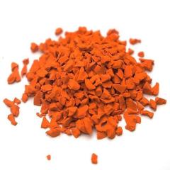 Array of customizable EPDM rubber granule colors including red, blue, and green.
