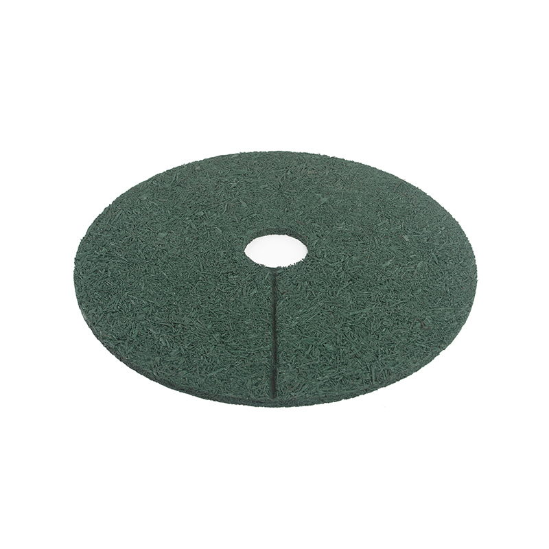High-quality environmentally friendly rubber granules used in tree ring production.