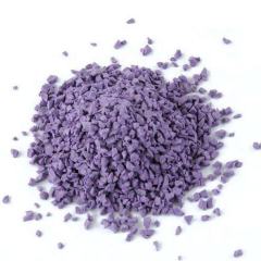 Demonstration of high-elasticity EPDM granules providing impact absorption for safety.