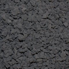 Different sizes of EPDM granules ranging from 0.5mm to 5.0mm for various applications.