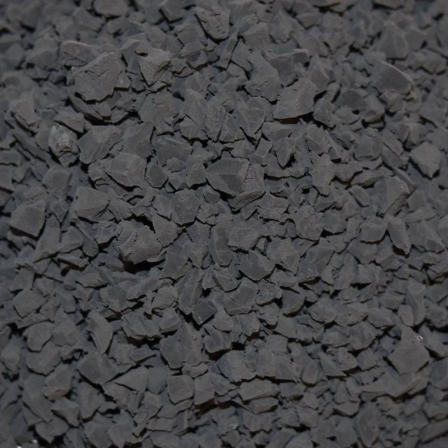 Different sizes of EPDM granules ranging from 0.5mm to 5.0mm for various applications.