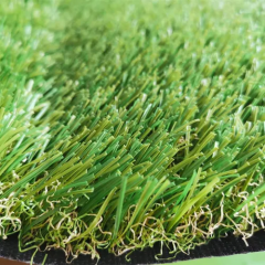 A family backyard featuring pet-friendly, heavy-metal-free artificial grass installation.