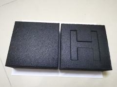 Sound absorbent rubber flooring used in a commercial cinema to dampen vibration and audio leaks.