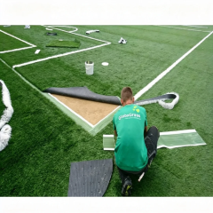 High-performance football playground flooring designed for professional sports stadiums and centers.