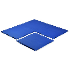 Each premium foam tile includes two border strips for a clean, finished straight edge.