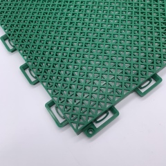 Selection of various color options available for customized interlocking court designs.