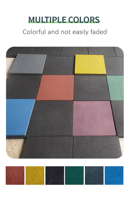 Schéma illustrant la technologie anti-ricochet par enfoncement des balles dans le tapis en caoutchouc.