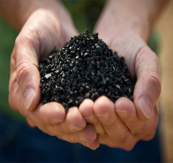 Premium SBR rubber granules used as infill for synthetic football fields and sports courts.