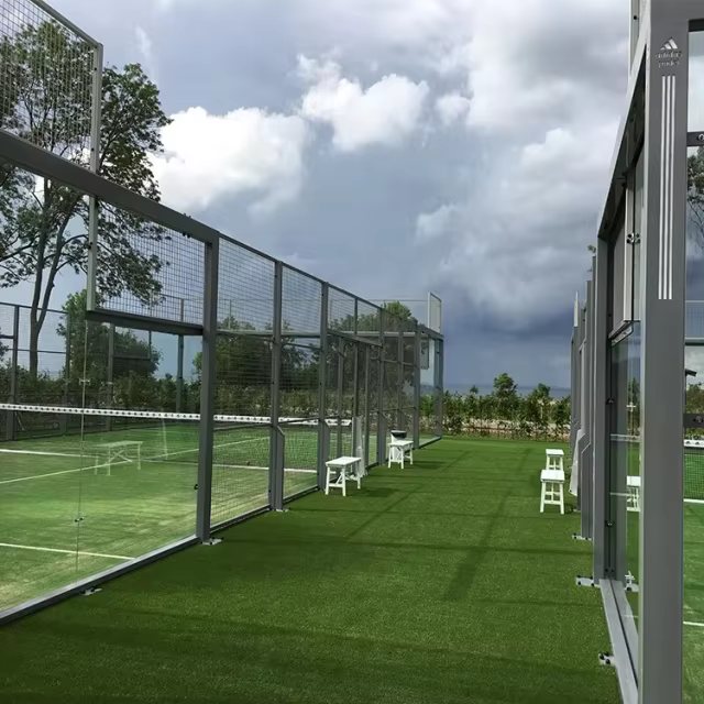 Enhanced UV stability testing on luxury KDK garden turf to prevent color fading.