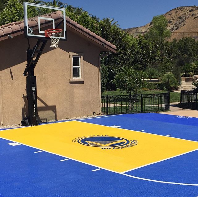 Application overview for basketball, futsal, playgrounds, and garage modular flooring.