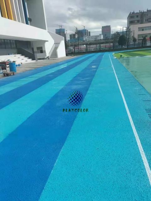Technical parameter chart for PE diamond monofilament yarn and backing used in sport flooring.