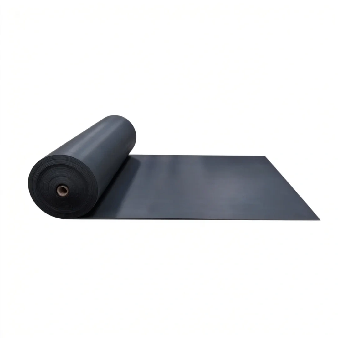 Commercial rubber flooring roll in SBR and EPDM granular composite construction, shown in full rolled form factor with visible surface texture, available in 1.0m and 1.2m widths across 4mm to 12mm structural thickness configurations for gym, retail, and institutional procurement.