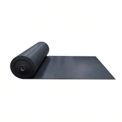 Commercial rubber flooring roll in SBR and EPDM granular composite construction, shown in full rolled form factor with visible surface texture, available in 1.0m and 1.2m widths across 4mm to 12mm structural thickness configurations for gym, retail, and institutional procurement.