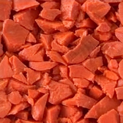 Colored EPDM rubber granules H11 grade close-up showing texture and color consistency