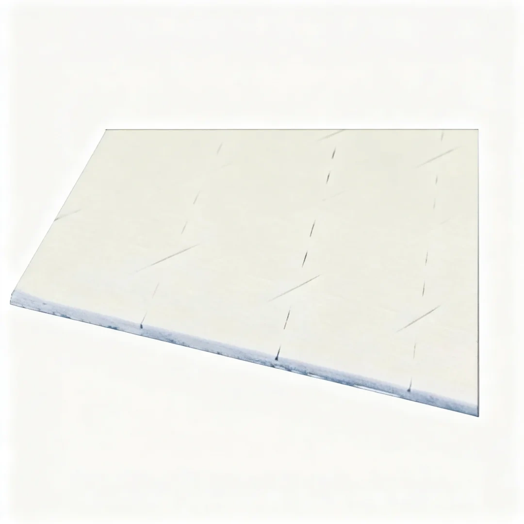 Full roll of slit shock pad showing closed-cell foam texture and slit-cut structure