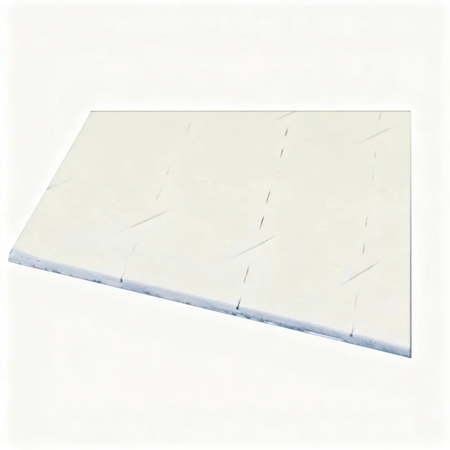 Full roll of slit shock pad showing closed-cell foam texture and slit-cut structure
