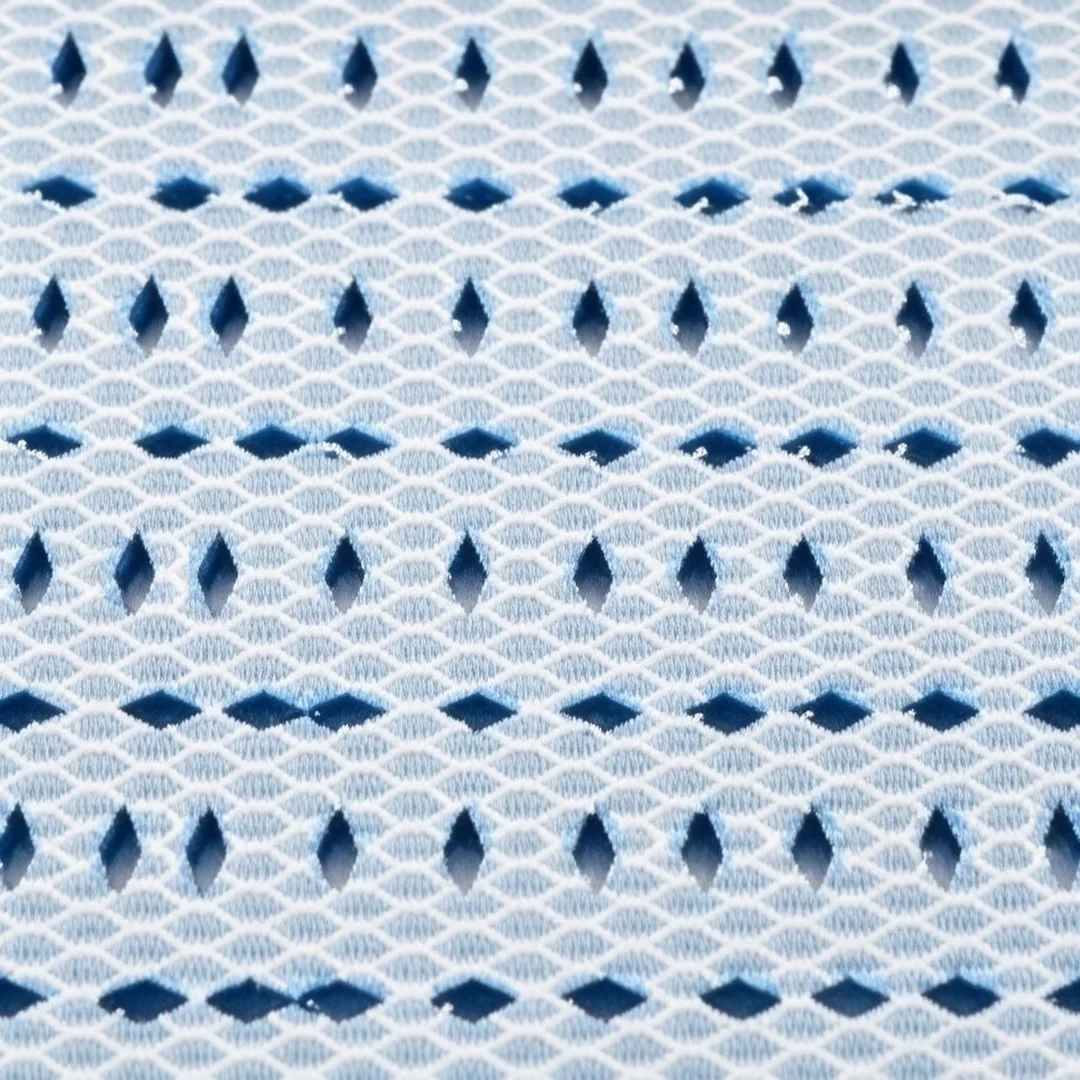 Close-up of non-woven cloth surface layer on shock pad