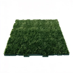 Close-up of non-infill turf protection mat surface texture