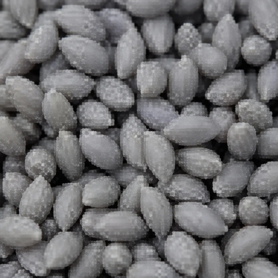 TPV Rubber Granules T02 close-up showing uniform granule texture