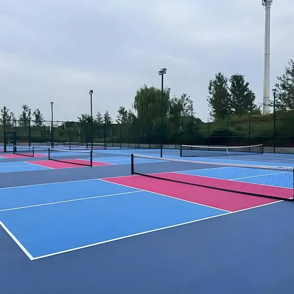 Pebble texture PVC pickleball court floor mat for outdoor sports applications