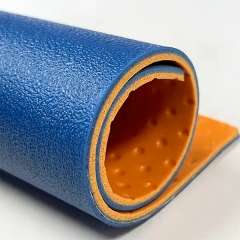 Outdoor PVC pickleball court material roll with PUR coating surface