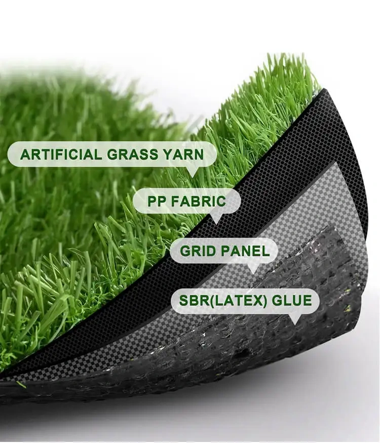 Artificial baseball field grass installed for sports facility application