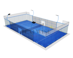 Full Set Panoramic Padel Court for Clubs and Projects (H001) - Includes Rackets and Balls,PLAY WISE,HZW PLAYWISE Best Selling Brand Padel  Panoramic Padel Court with Padel Court Rackets and Ball Free of Charge