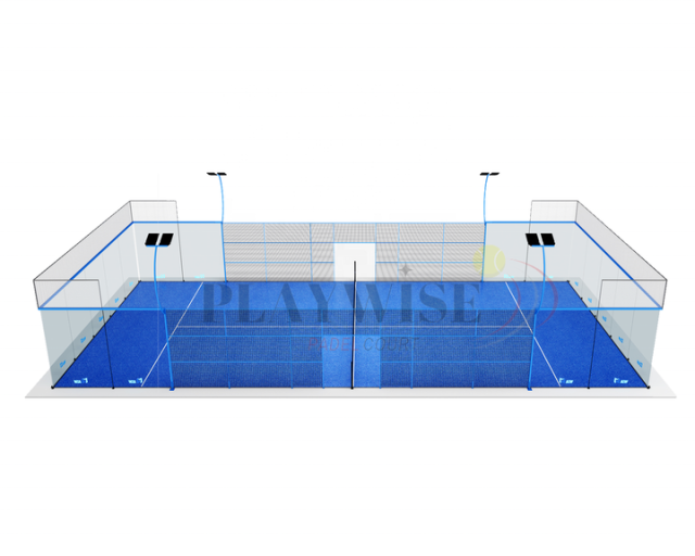 Full Set Panoramic Padel Court for Clubs and Projects (H001) - Includes Rackets and Balls,PLAY WISE,HZW PLAYWISE Best Selling Brand Padel  Panoramic Padel Court with Padel Court Rackets and Ball Free of Charge