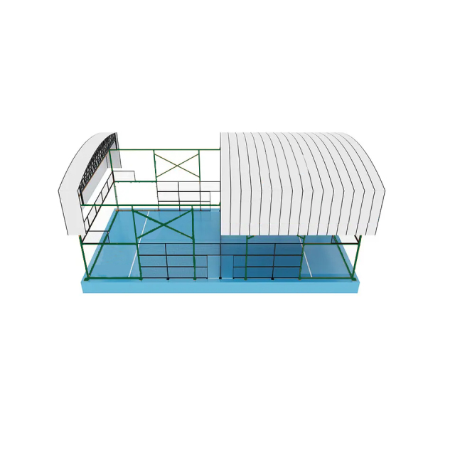 H009R Panoramic Padel Court with Electric Retractable Roof - Intelligent All-Weather Solution,PLAY WISE,H009R Panoramic Padel Court with Electric Retractable Roof - Intelligent All-Weather Solution