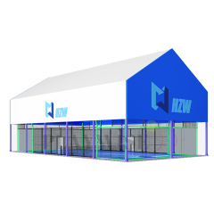 Premium H010R Padel Court with A-Frame Panoramic Design - Full Set Weather-Proof Padel Solution,PLAY WISE,Premium H010R Padel Court with A-Frame Panoramic Design - Full Set Weather-Proof Padel Solution