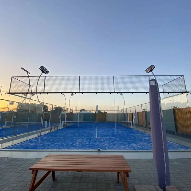 WPT Standard Panoramic Padel Court - Full View Cornerless Design for Professional Tournaments,PLAY WISE,WPT Standard Panoramic Padel Court - Full View Cornerless Design for Professional Tournaments