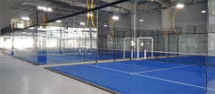 WPT Standard Panoramic Padel Court - Full View Cornerless Design for Professional Tournaments,PLAY WISE,WPT Standard Panoramic Padel Court - Full View Cornerless Design for Professional Tournaments