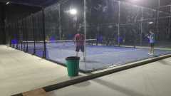 WPT Standard Panoramic Padel Court - Full View Cornerless Design for Professional Tournaments,PLAY WISE,WPT Standard Panoramic Padel Court - Full View Cornerless Design for Professional Tournaments