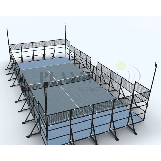 Instant Install Portable Padel Court (H005) - Non-Permanent Removable Panoramic Paddle Court Solution,PLAY WISE,Instant Install Portable Padel Court (H005) - Non-Permanent Removable Panoramic Paddle Court Solution