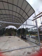 H007R Full Set Panoramic Padel Court with Simple Protective Roof - Premium Outdoor Solution,PLAY WISE,H007R Full Set Panoramic Padel Court with Simple Protective Roof - Premium Outdoor Solution