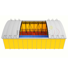 H009R Panoramic Padel Court with Electric Retractable Roof - Intelligent All-Weather Solution,PLAY WISE,H009R Panoramic Padel Court with Electric Retractable Roof - Intelligent All-Weather Solution