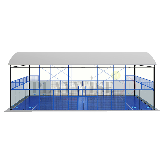 Premium Panoramic Padel Court (H008R) - Full View Design with Permanent Roof Structure,PLAY WISE,Premium Panoramic Padel Court (H008R) - Full View Design with Permanent Roof Structure